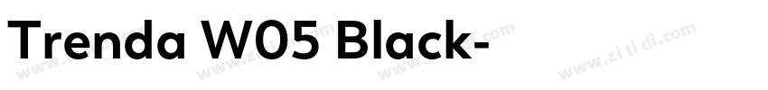 Trenda W05 Black字体转换